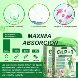 𝑺𝒐𝒍𝒖𝒄𝒊𝒐́𝒏 𝒐𝒓𝒂𝒍 𝑽𝒊𝒕𝒂𝒍𝒖𝒏𝒂𝒉𝒆𝒂𝒍𝒕𝒉® 𝑮𝑳𝑷-1 8 𝒆𝒏 1 𝑭𝒊𝒕 & 𝑽𝒊𝒕𝒂𝒍 (𝒔𝒐𝒍𝒐 𝒖𝒏𝒂 𝒗𝒆𝒛 𝒂𝒍 𝒅𝒊́𝒂, 𝒄𝒂𝒎𝒃𝒊𝒐𝒔 𝒗𝒊𝒔𝒊𝒃𝒍𝒆𝒔 𝒆𝒏 7 𝒅𝒊́𝒂𝒔) √ 𝑷𝒂𝒓𝒂 𝒐𝒃𝒆𝒔𝒊𝒅𝒂𝒅, 𝒔𝒂𝒍𝒖𝒅 𝒄𝒂𝒓𝒅𝒊𝒐𝒗𝒂𝒔𝒄𝒖𝒍𝒂𝒓, 𝒅𝒊𝒂𝒃𝒆𝒕𝒆𝒔, 𝒂𝒑𝒏𝒆𝒂 𝒅𝒆𝒍 𝒔𝒖𝒆𝒏̃𝒐, 𝒔𝒂𝒍𝒖𝒅 𝒊𝒏𝒕𝒆𝒔𝒕𝒊𝒏𝒂𝒍, 𝒑𝒓𝒐𝒃𝒍𝒆𝒎𝒂𝒔 𝒂𝒓𝒕𝒊𝒄𝒖𝒍𝒂𝒓𝒆𝒔 𝒚 𝒎𝒂́𝒔-RZ